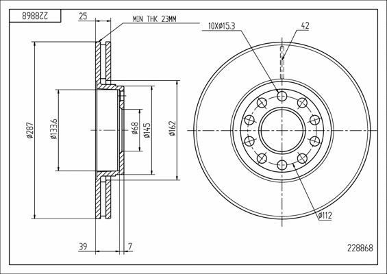 Brake Disc (228 868)