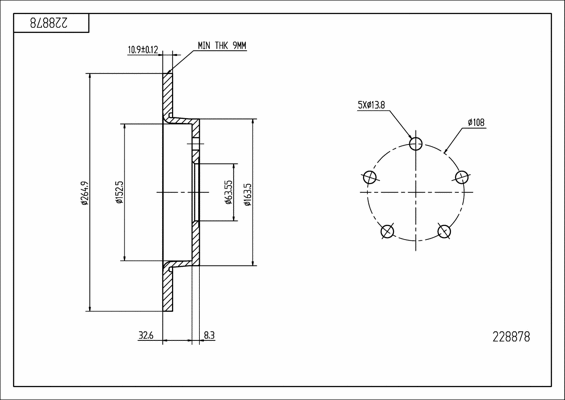 Brake Disc (228 878)
