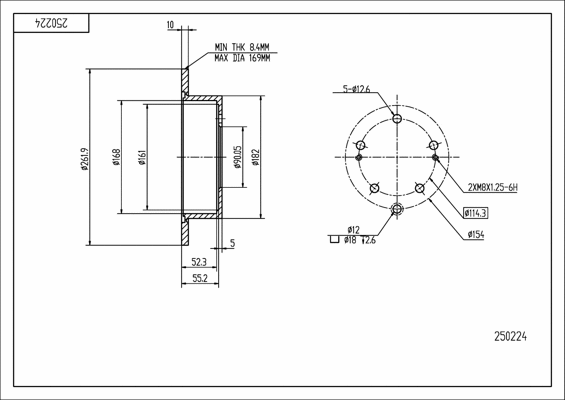 Brake Disc (250 224)