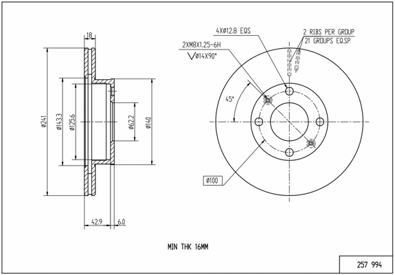 Brake Disc (257 994)