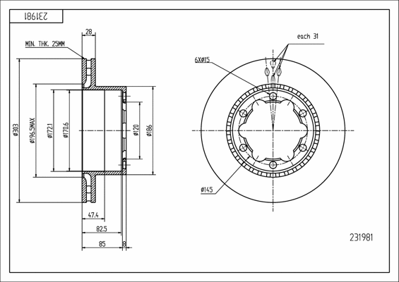 Brake Disc (231 981)