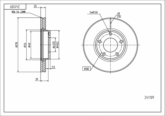 Brake Disc (241 109)