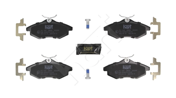Brake Pad Set, disc brake (261 848)