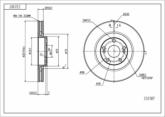 Brake Disc (232 387)