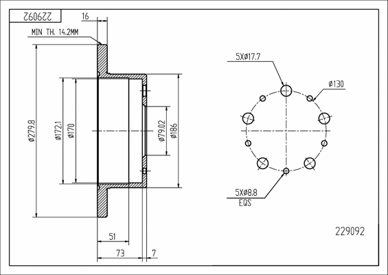 Brake Disc (229 092)