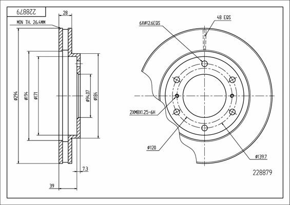 Brake Disc (228 879)