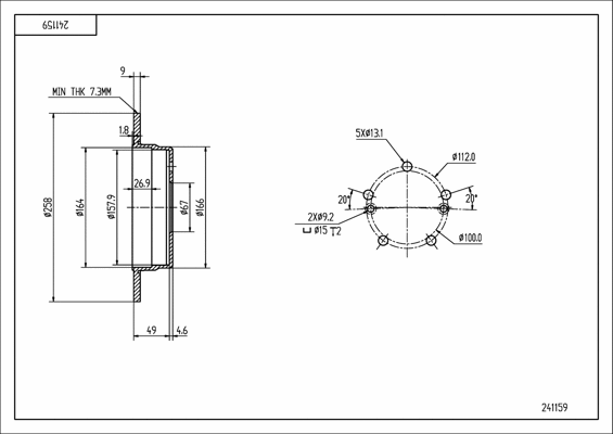 Brake Disc (241 159)