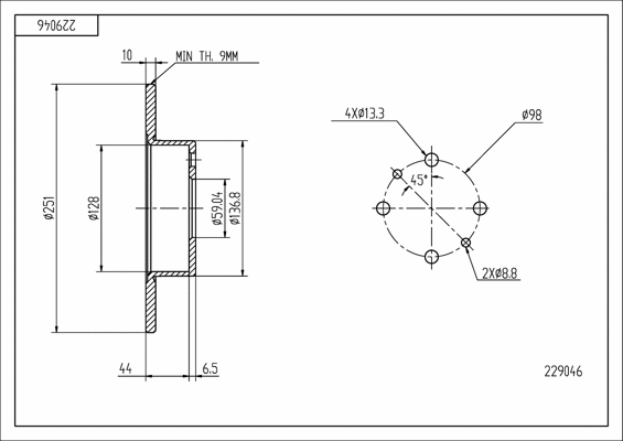Brake Disc (229 046)