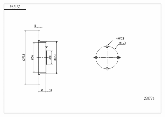 Brake Disc (231 776)