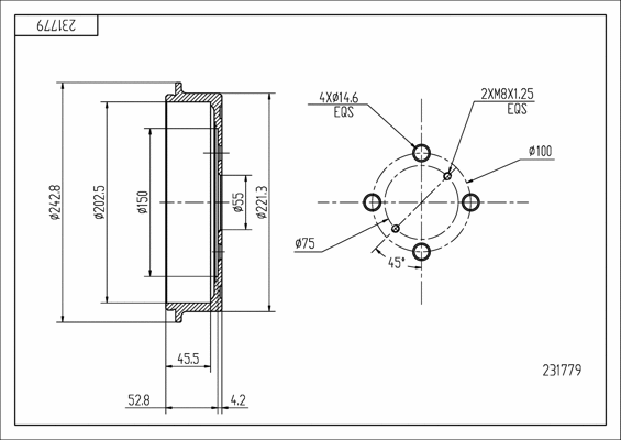 Brake Drum (231 779)