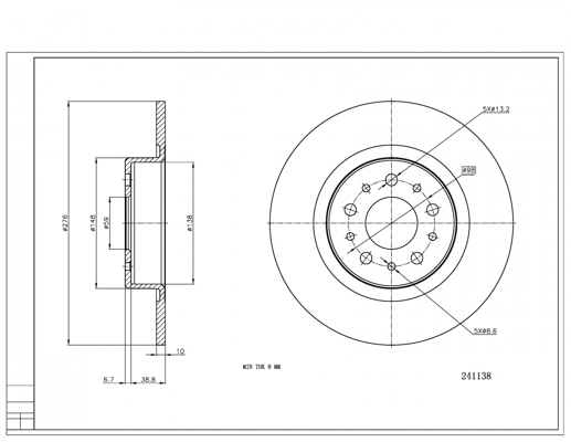 Brake Disc (241 138)