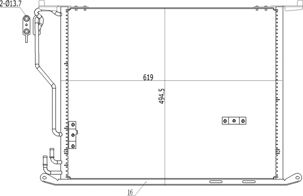 Condenser, air conditioning (606 128)