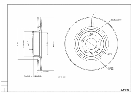Brake Disc (229 088)