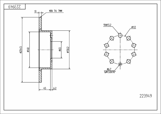 Brake Disc (223 949)