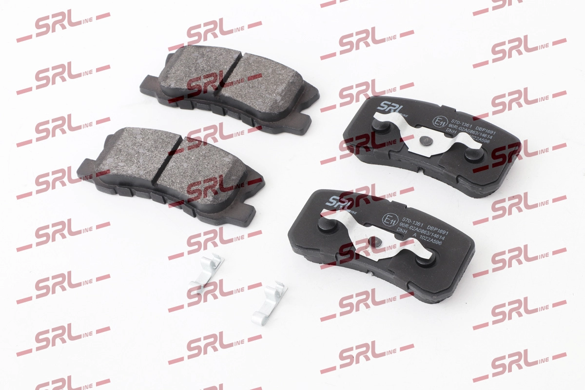 Brake Pad Set, disc brake (S70-1361)