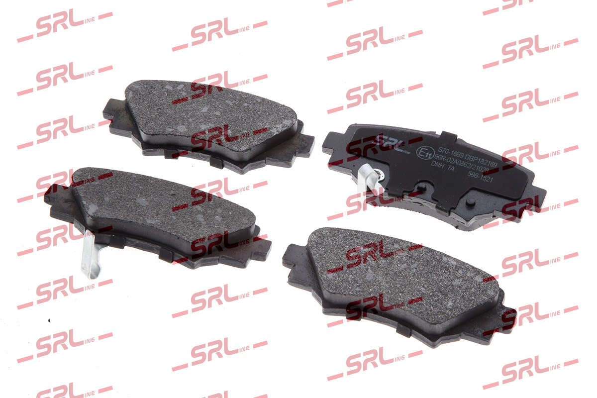 Brake Pad Set, disc brake (S70-1669)