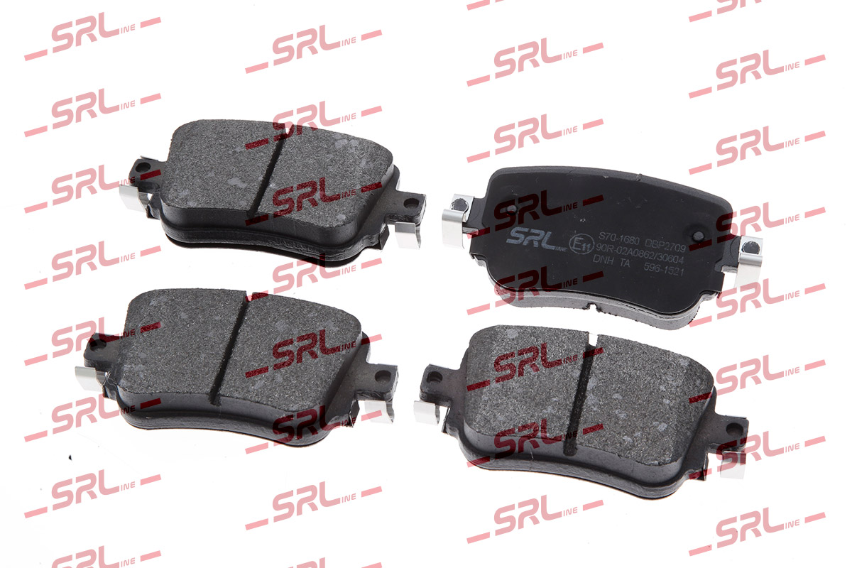 Brake Pad Set, disc brake (S70-1680)