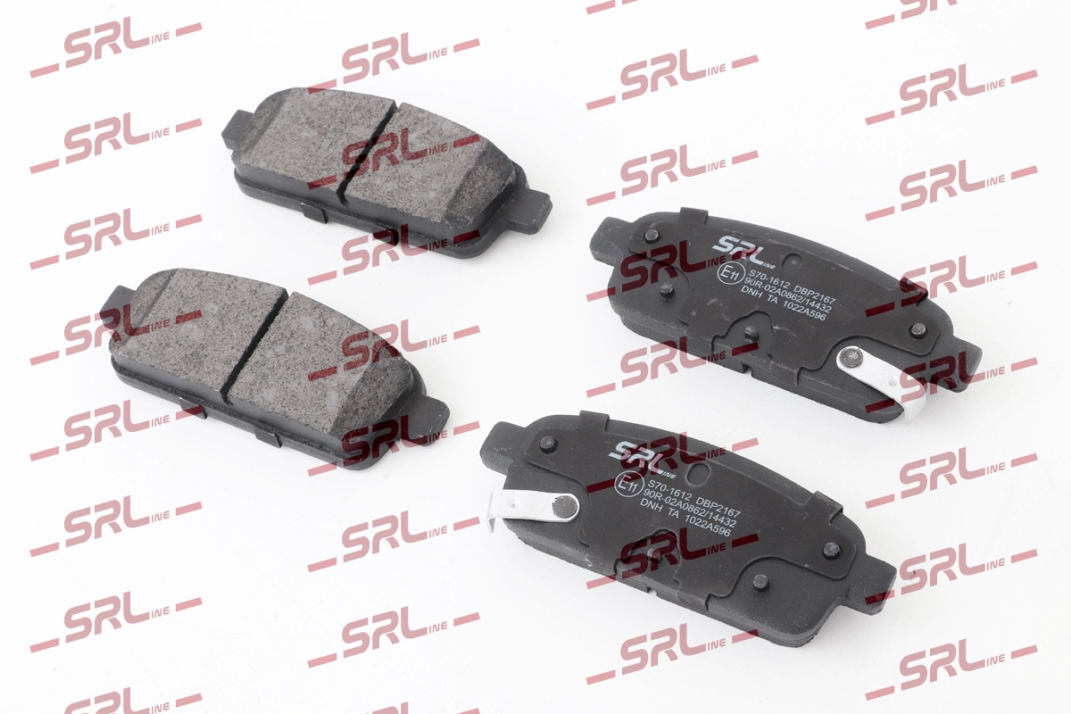 Brake Pad Set, disc brake (S70-1612)