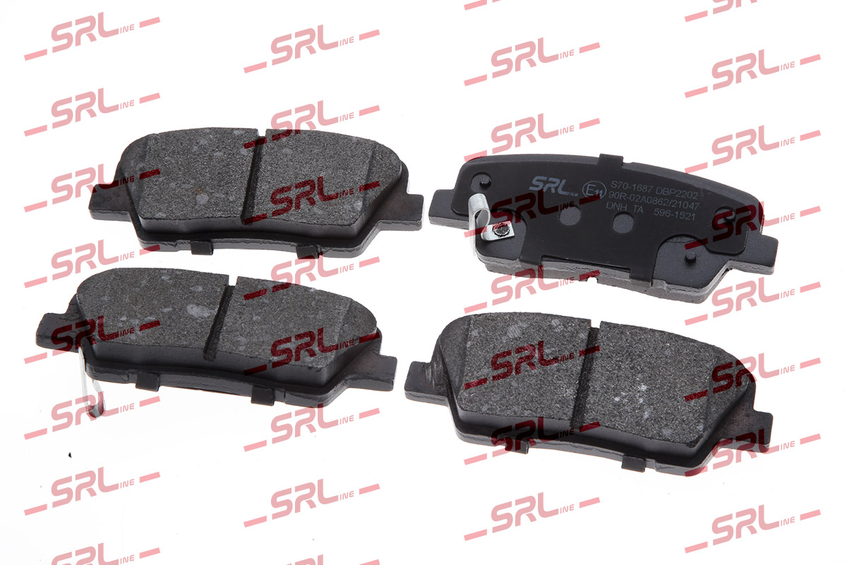 Brake Pad Set, disc brake (S70-1687)
