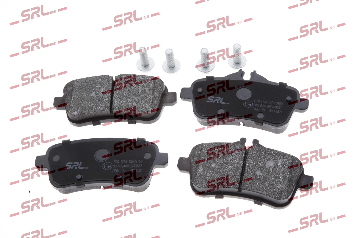 Brake Pad Set, disc brake (S70-1739)