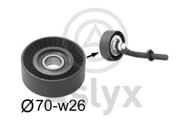 Tensioner Pulley, V-ribbed belt (AS-521248)
