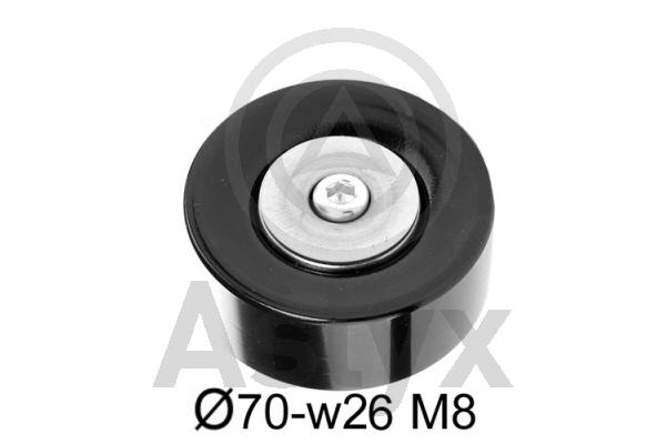 Deflection/Guide Pulley, V-ribbed belt (AS-521247)