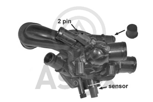 Thermostat, coolant (AS-503942)