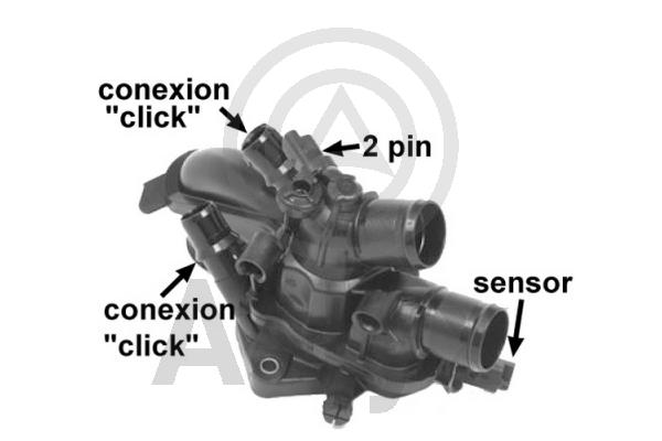 Thermostat, coolant (AS-535584)