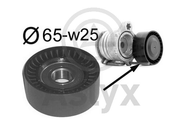 Tensioner Pulley, V-ribbed belt (AS-521246)