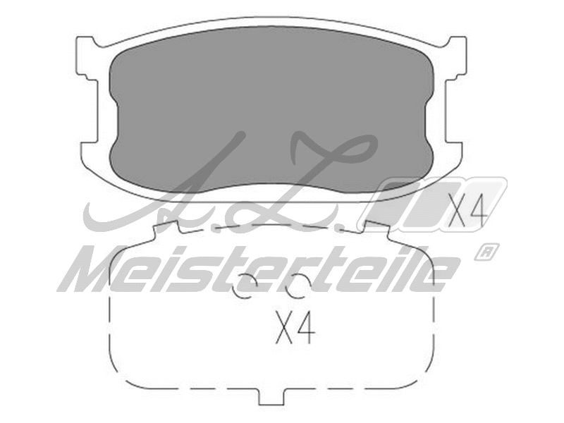 Brake Pad Set, disc brake (AZMT-44-022-2243)