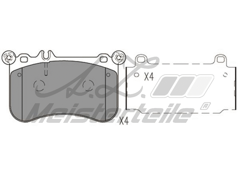 Brake Pad Set, disc brake (AZMT-44-022-1862)