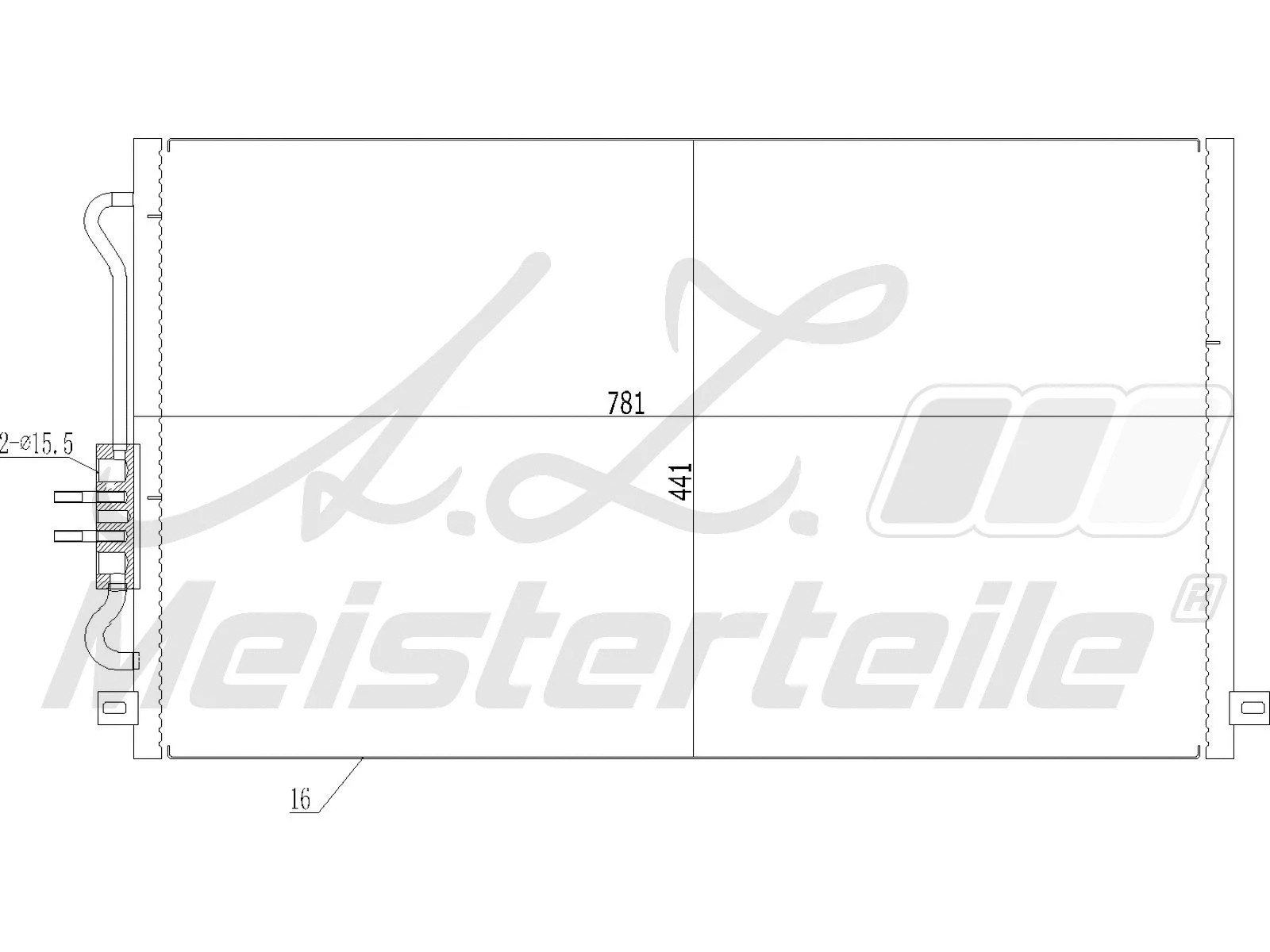 Condenser, air conditioning (AZMT-45-030-1473)