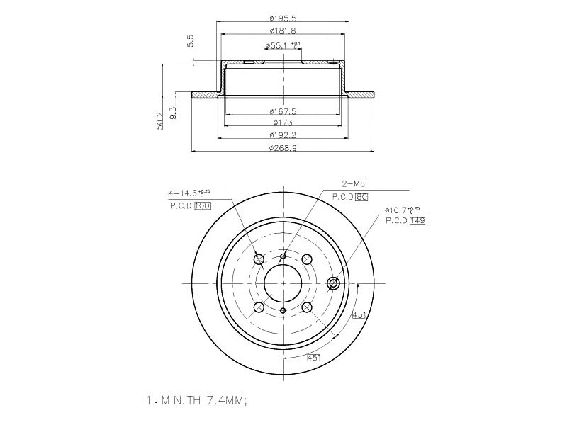 Brake Disc (AZMT-44-024-1223)