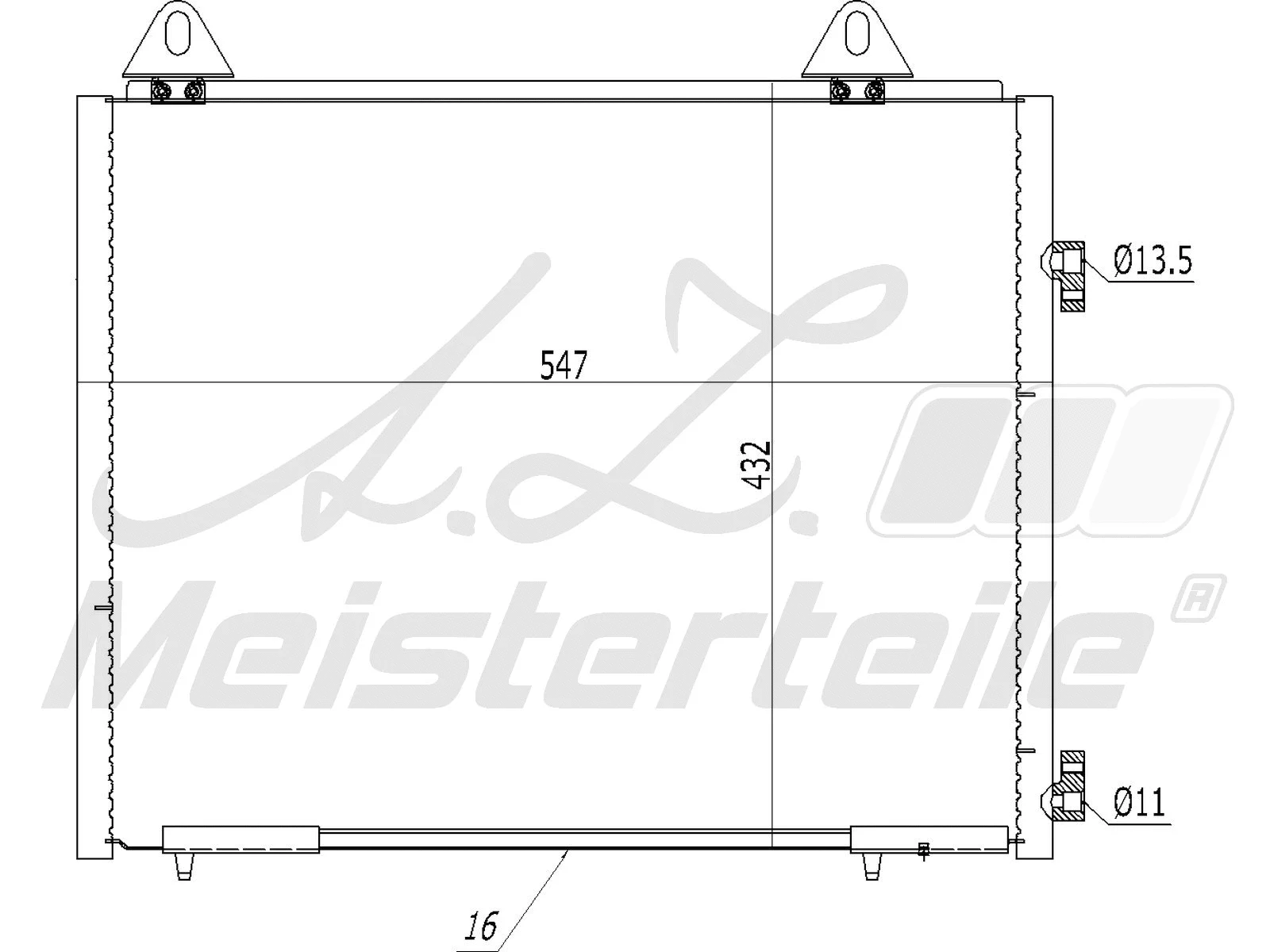 Condenser, air conditioning (AZMT-45-030-1420)