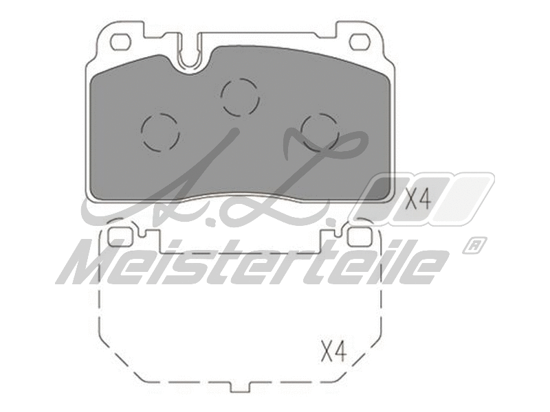 Brake Pad Set, disc brake (AZMT-44-022-1633)