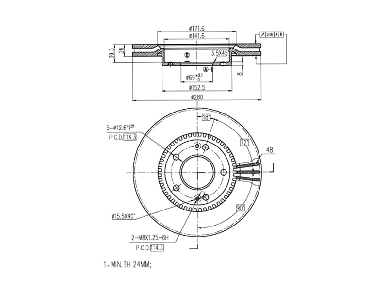 Brake Disc (AZMT-44-024-1184)