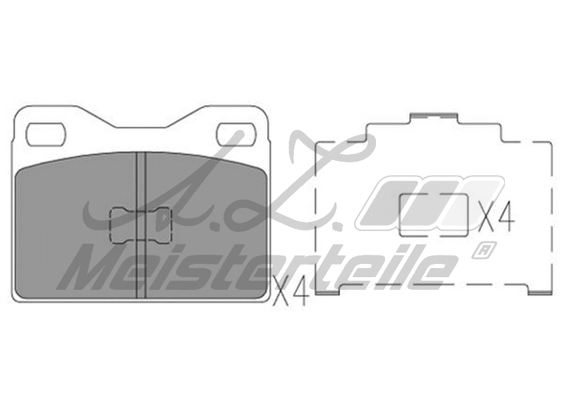 Brake Pad Set, disc brake (AZMT-44-022-1877)