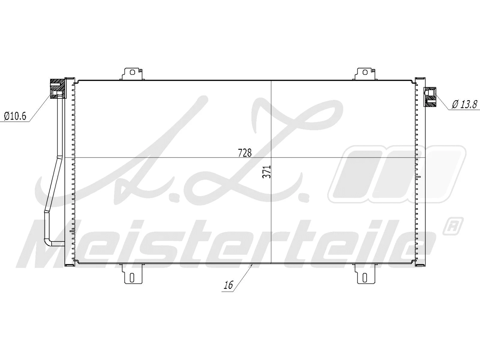 Condenser, air conditioning (AZMT-45-030-1332)