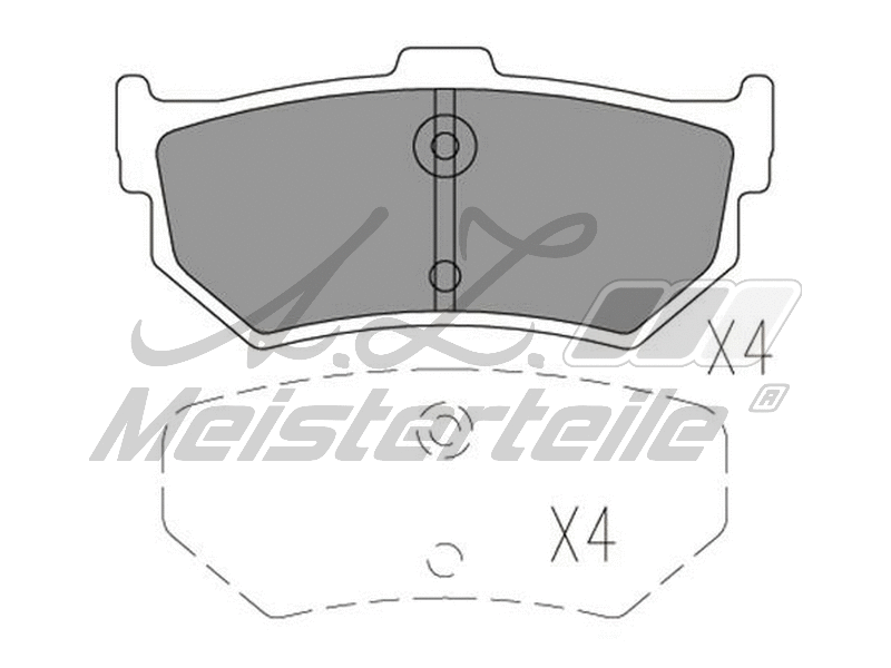 Brake Pad Set, disc brake (AZMT-44-022-1838)