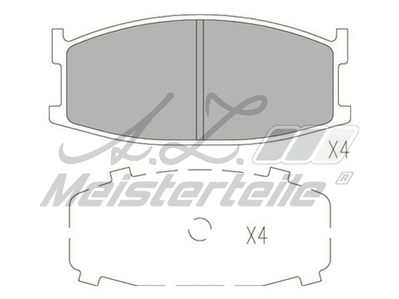 Brake Pad Set, disc brake (AZMT-44-022-2235)