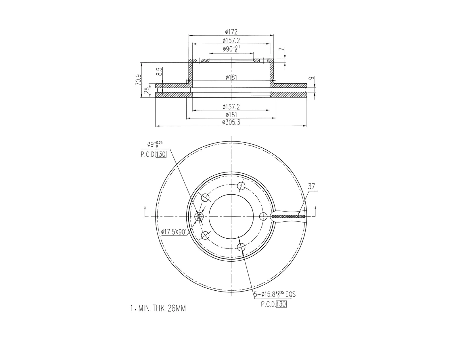 Brake Disc (AZMT-44-024-1124)