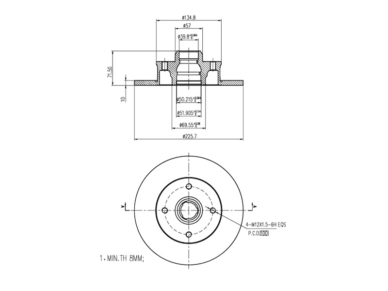 Brake Disc (AZMT-44-024-1200)