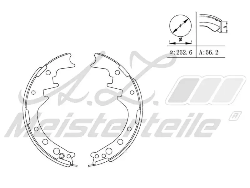 Brake Shoe Set (AZMT-44-026-1413)