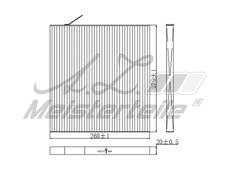 Filter, cabin air (AZMT-41-010-1696)