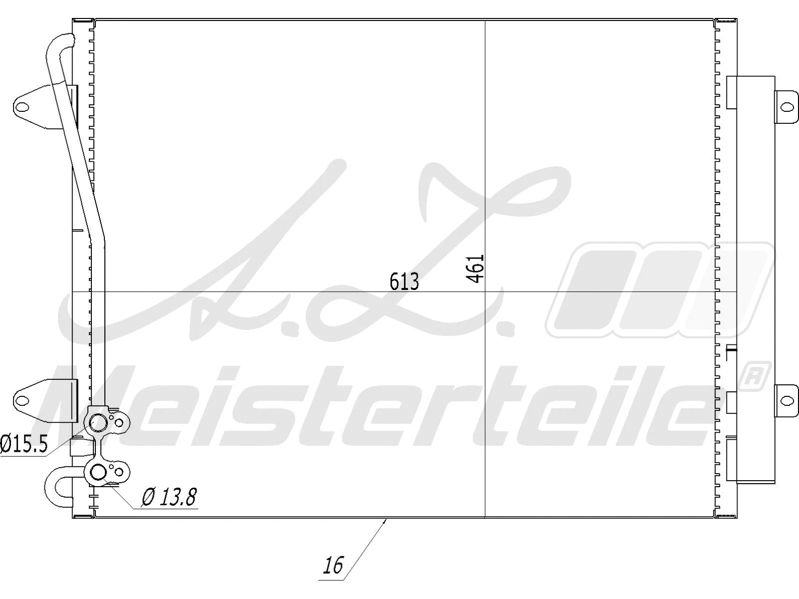 Condenser, air conditioning (AZMT-45-030-1059)
