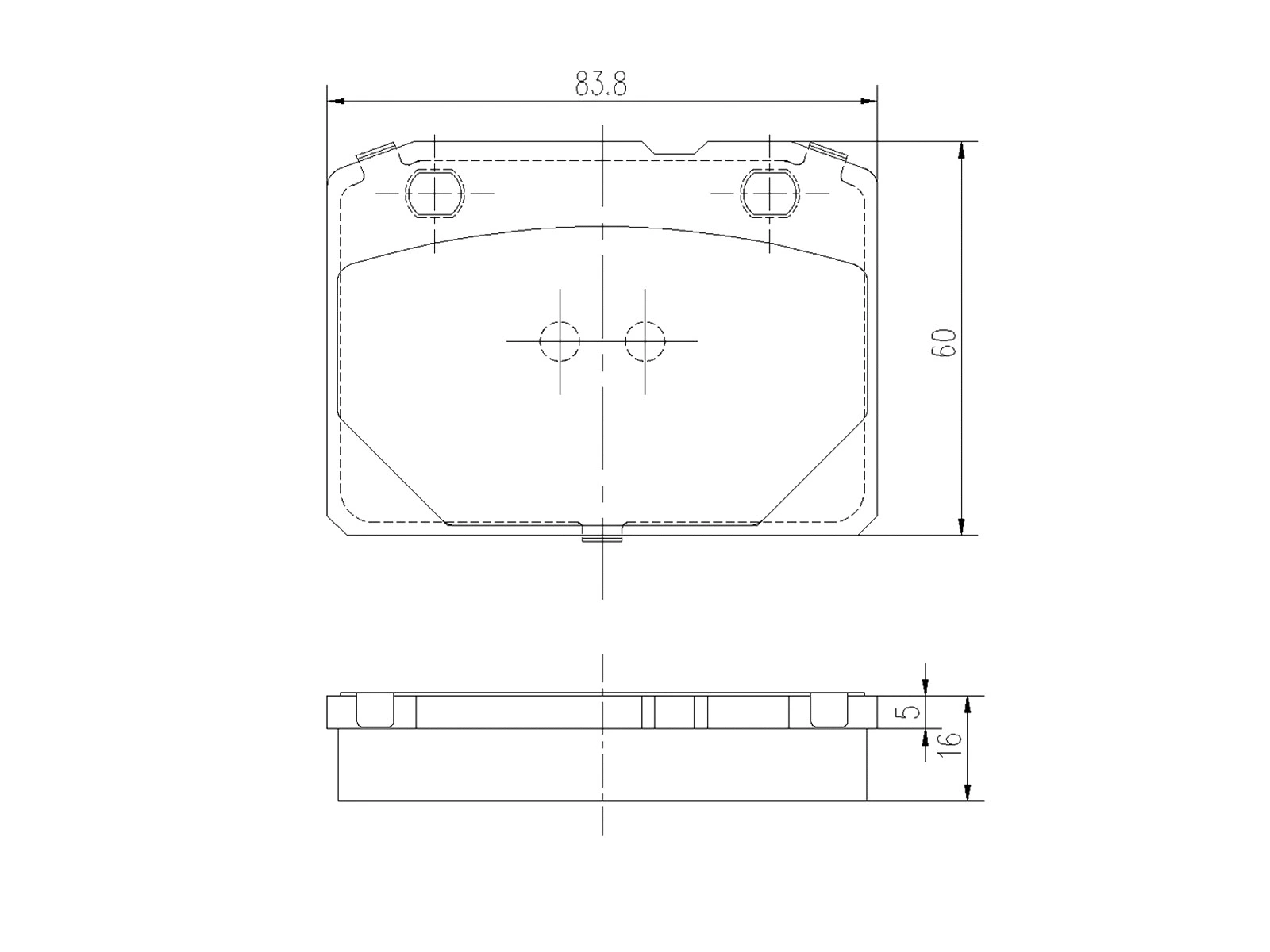 Brake Pad Set, disc brake (AZMT-44-022-1427)