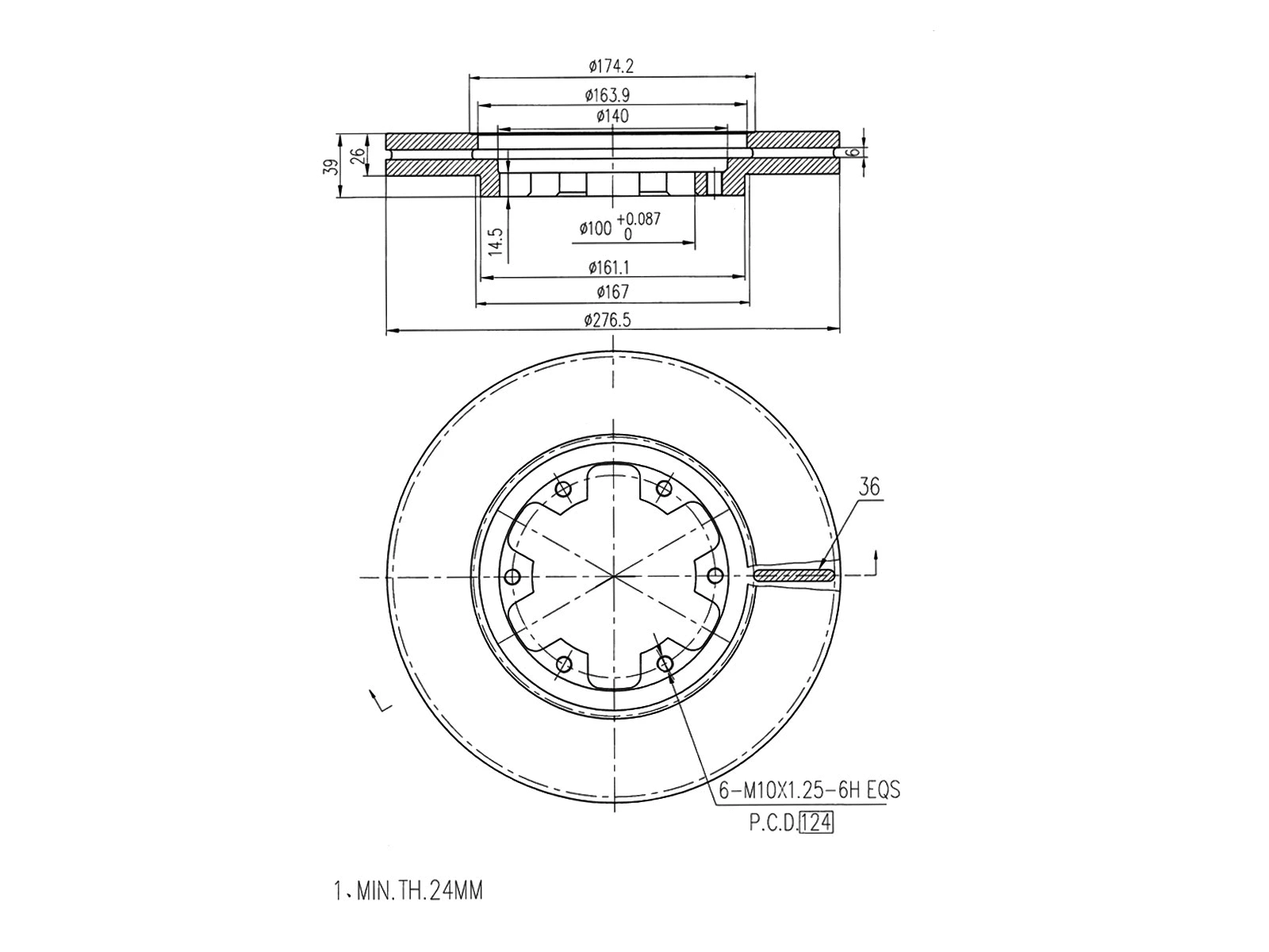 Brake Disc (AZMT-44-024-1451)