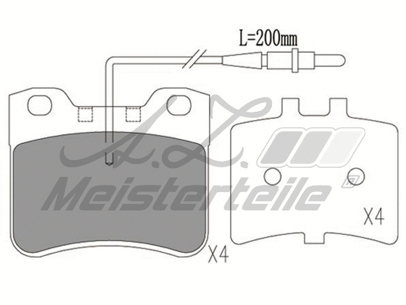 Brake Pad Set, disc brake (AZMT-44-022-2122)