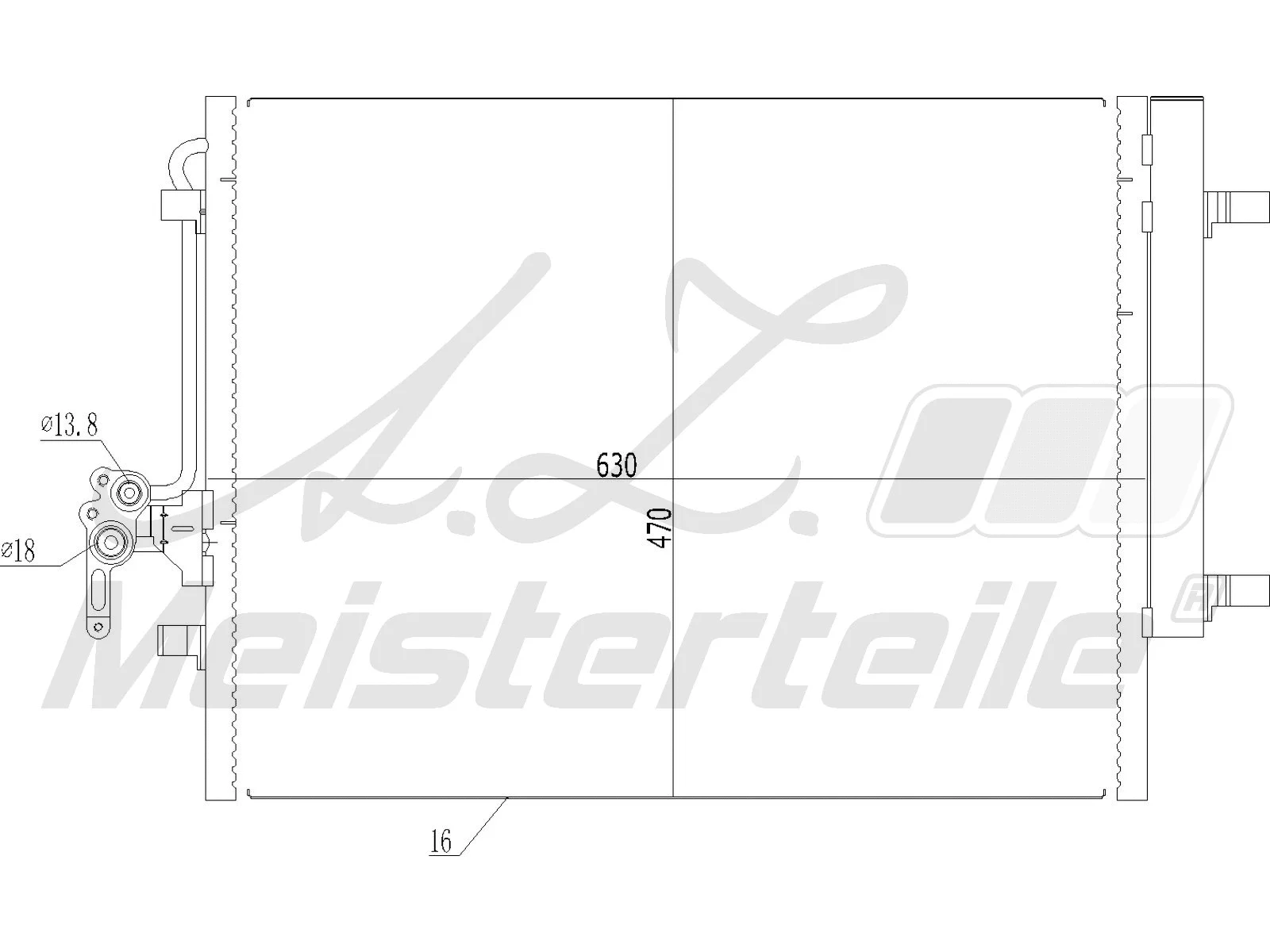 Condenser, air conditioning (AZMT-45-030-1004)