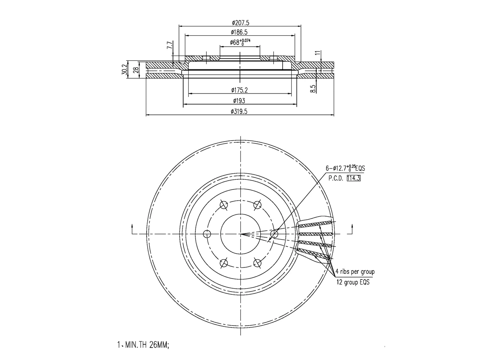 Brake Disc (AZMT-44-024-1310)